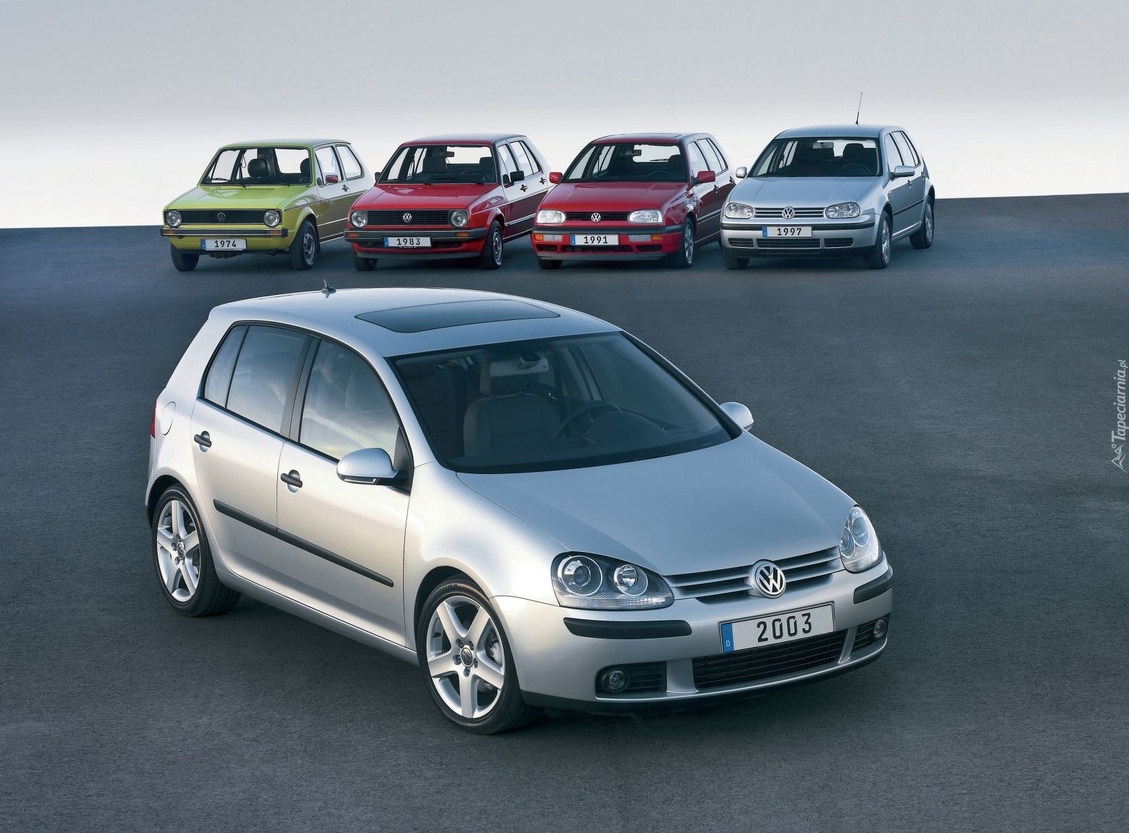 Volkswagen Golf 1, Volkswagen Golf 2, Volkswagen Golf 3, Volkswagen Golf 4, Volkswagen Golf 5