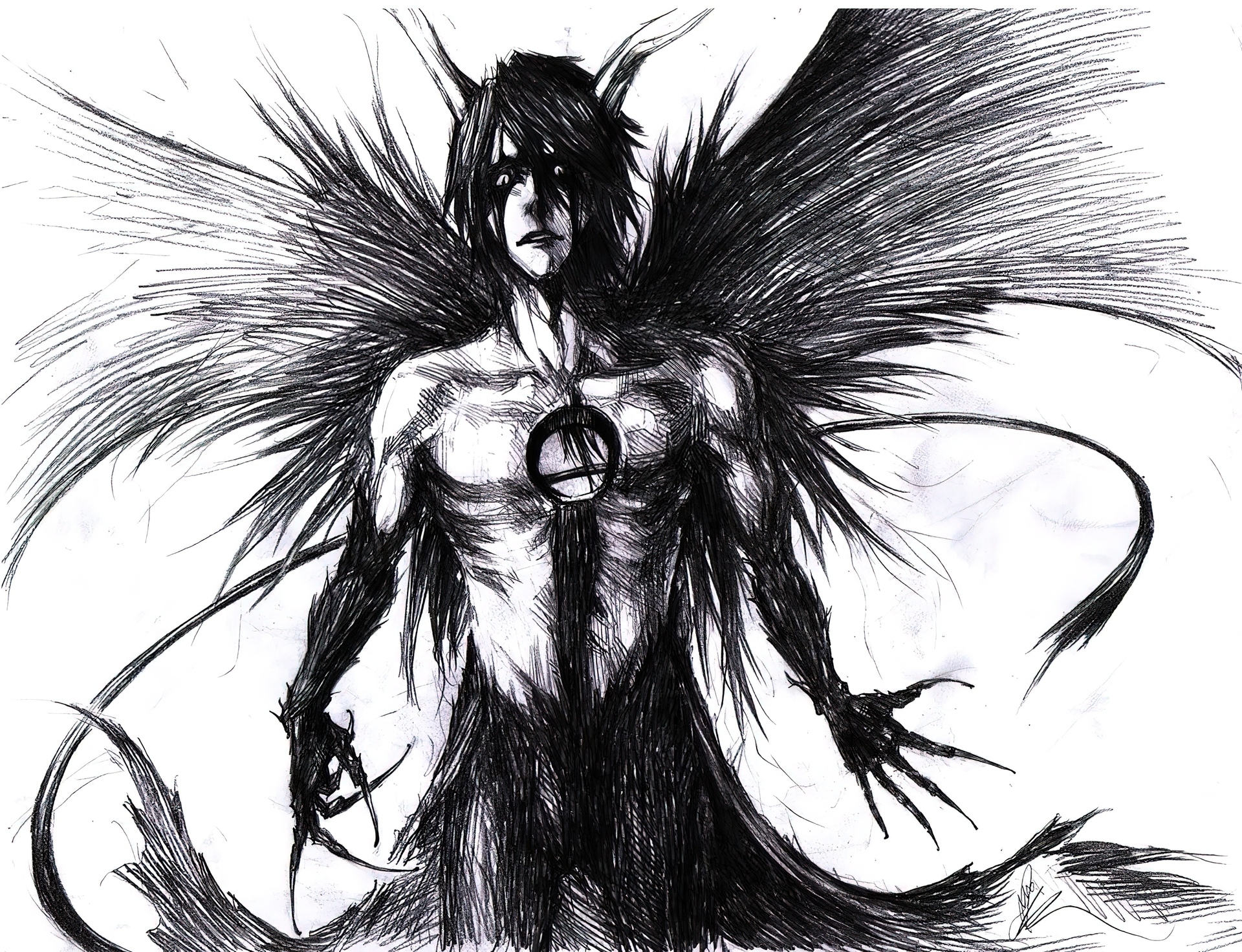 Espada, Ulquiora, Przemiana, Szkic