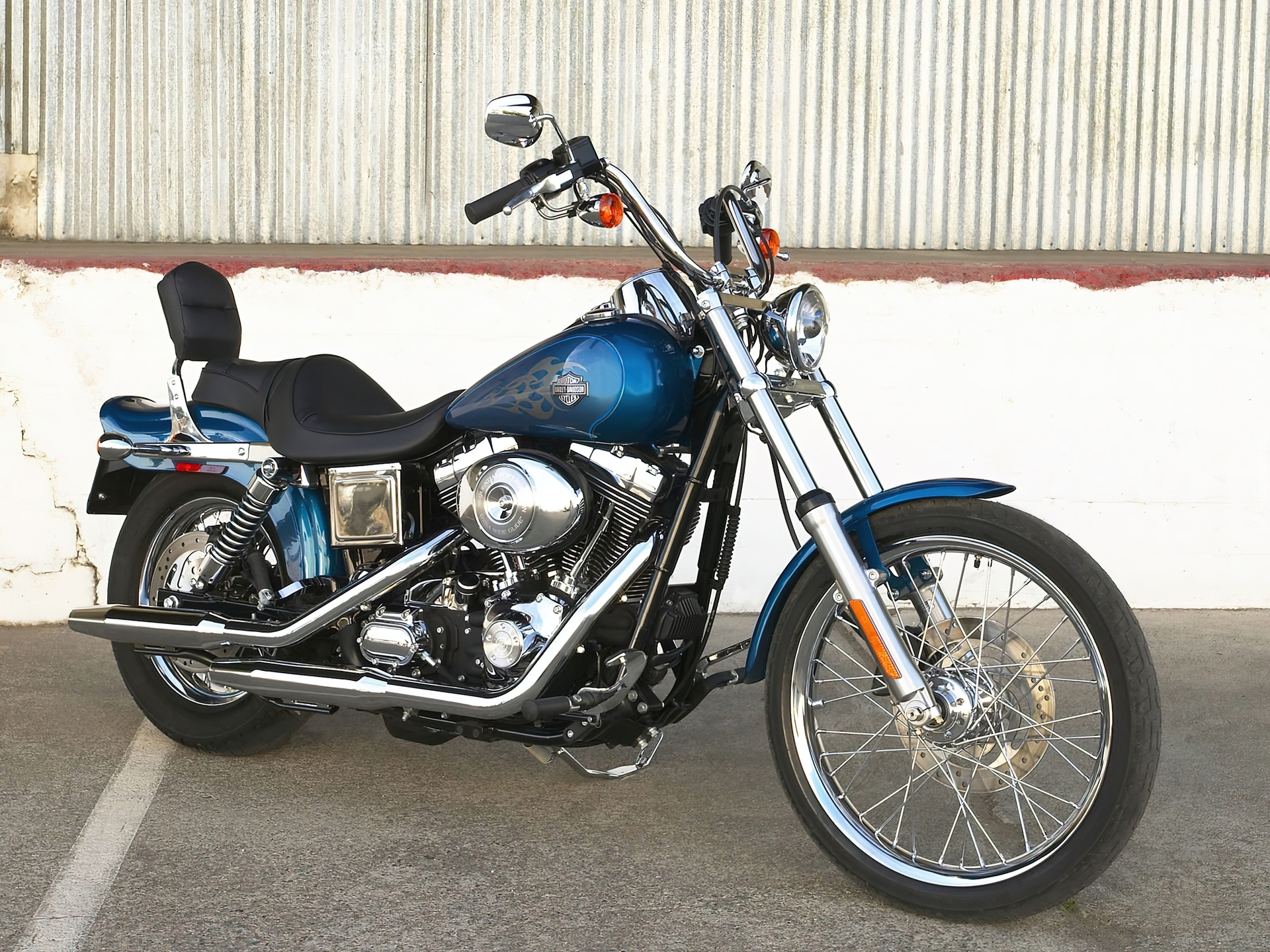 Harley Davidson Dyna Wide Glide, Stalowa, Rama