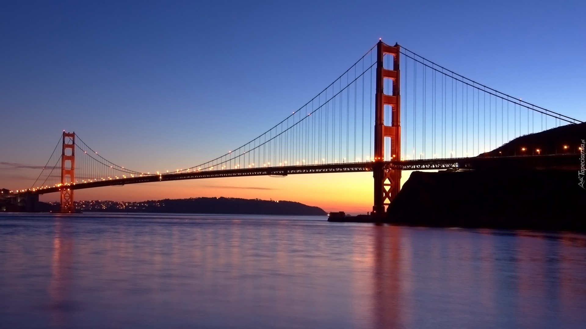 San Francisco, Wiszący, Most, Golden Gate