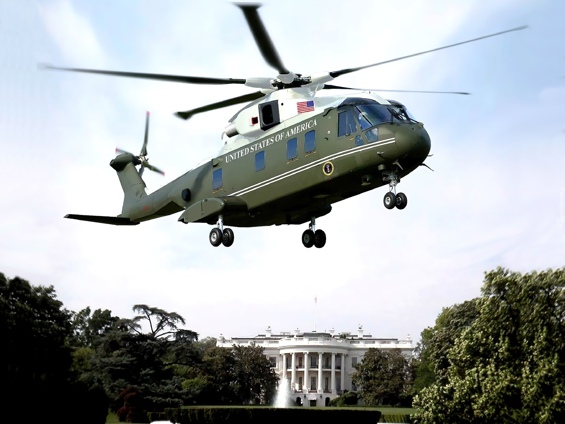 Lockheed Martin, VH-71, Presidential Hawk, Biały, Dom