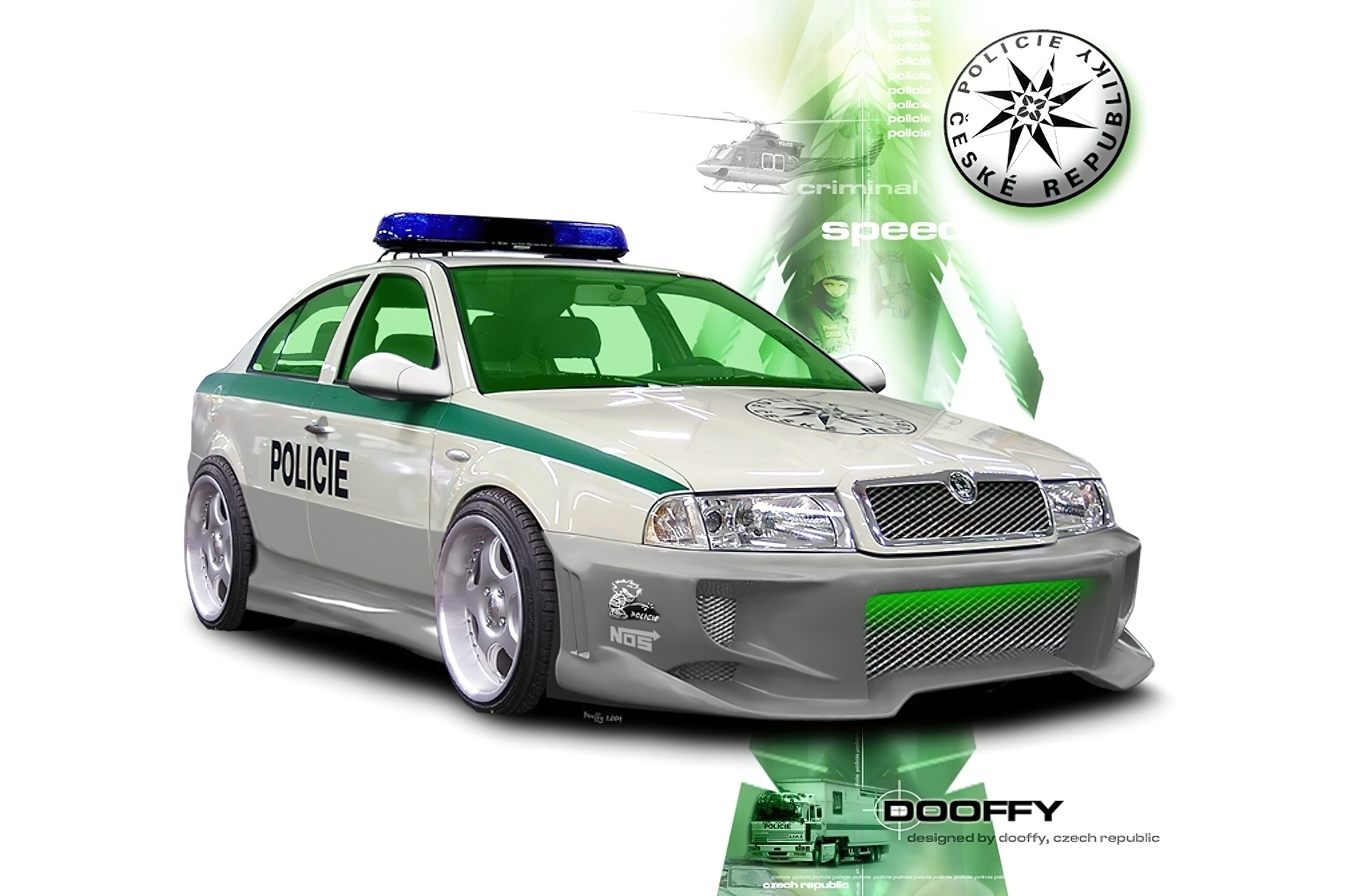 Skoda, Octavia, Policja, Tuning