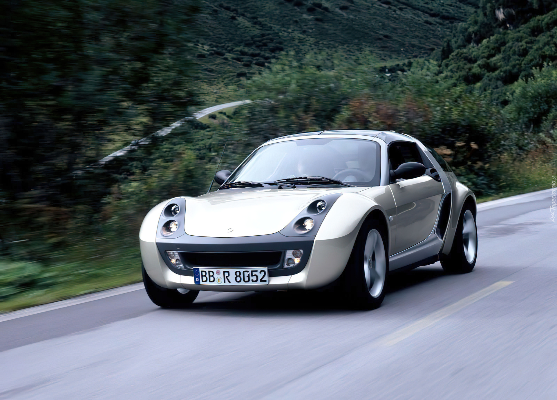 Szary, Smart Roadster