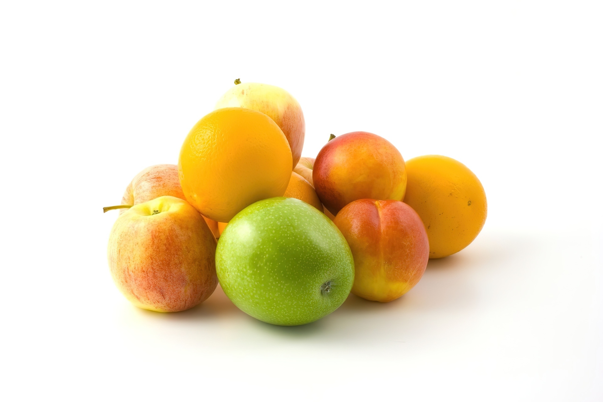 Owoce, Kompozycja, Jabłka, Pomarańcza