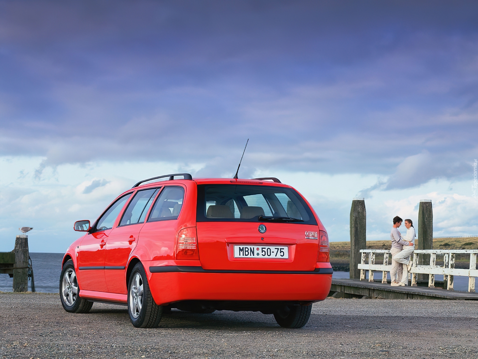 Czerwona, Skoda Octavia, Kombi