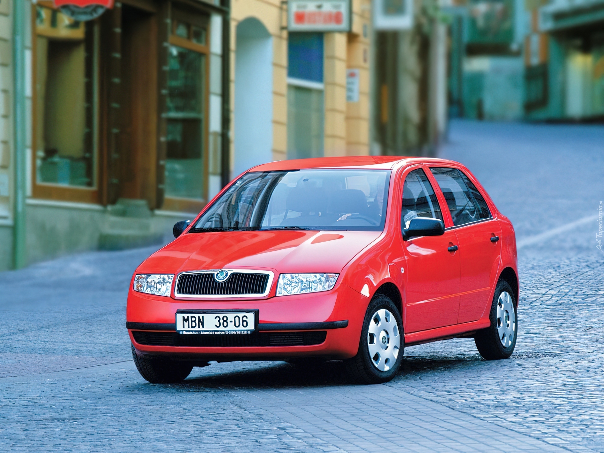 Czerwona, Skoda Fabia