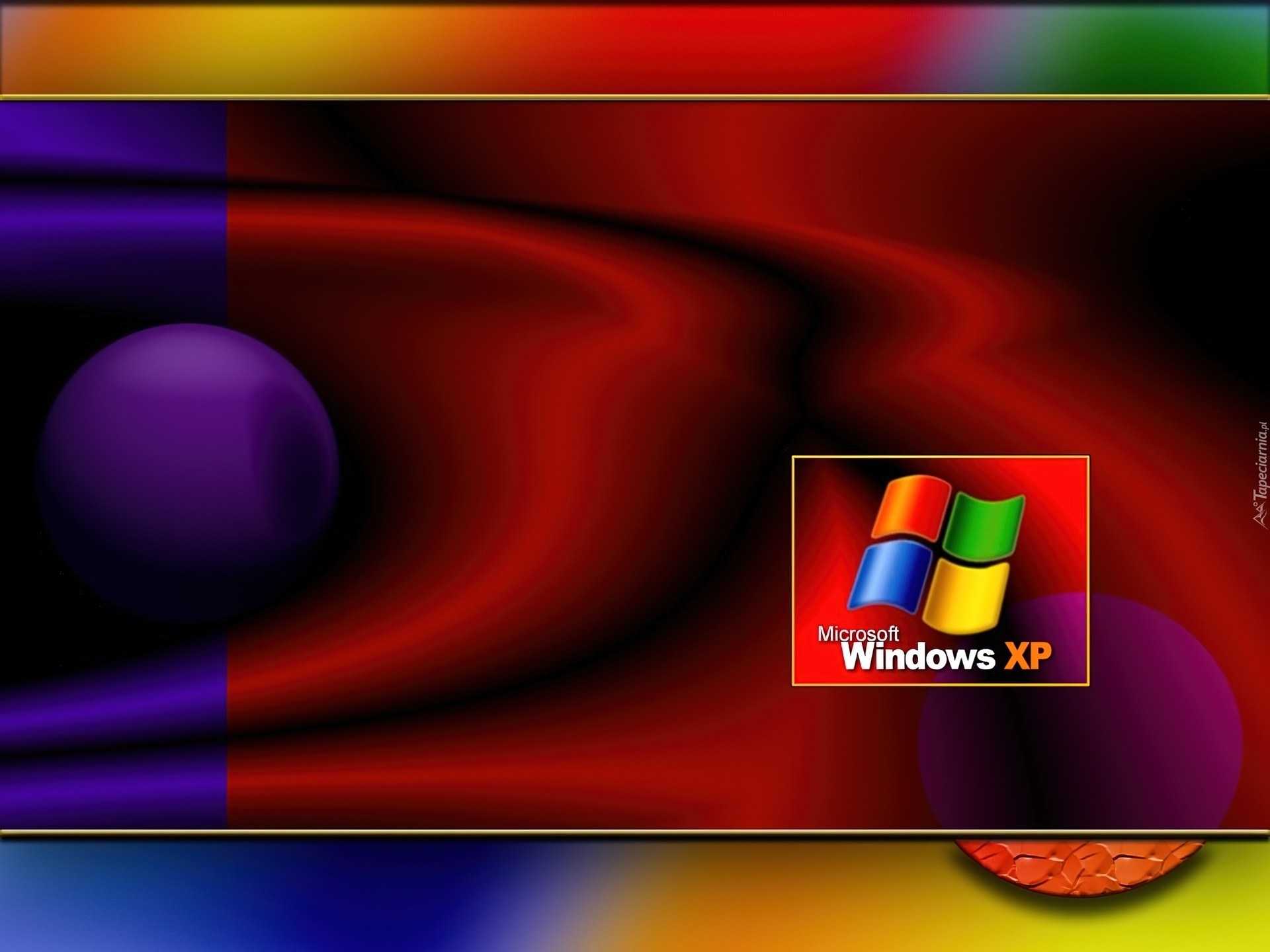 Logo, Kolorowe, Smugi, Windows XP