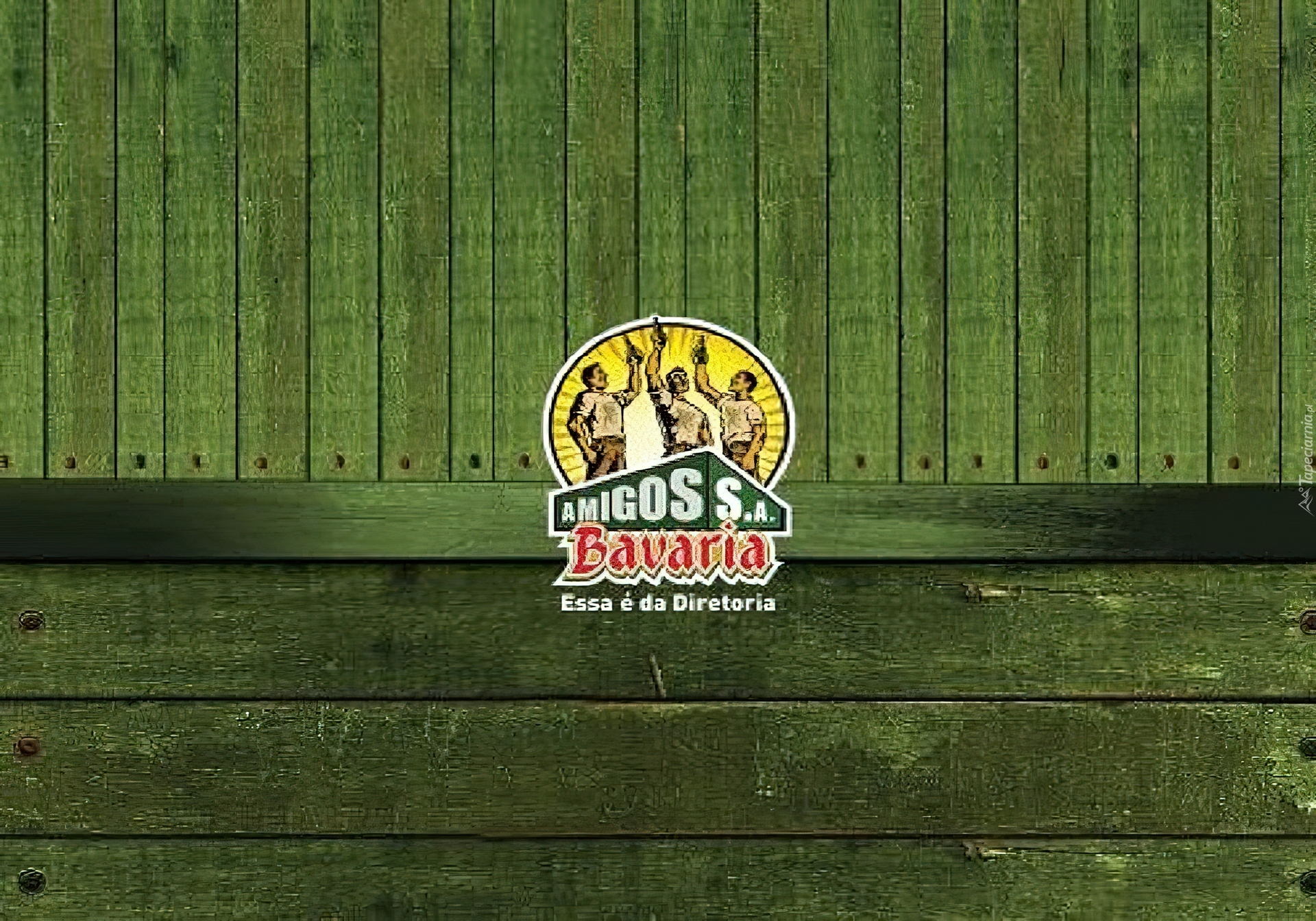 Logo, Bavaria, Zielone, Deski