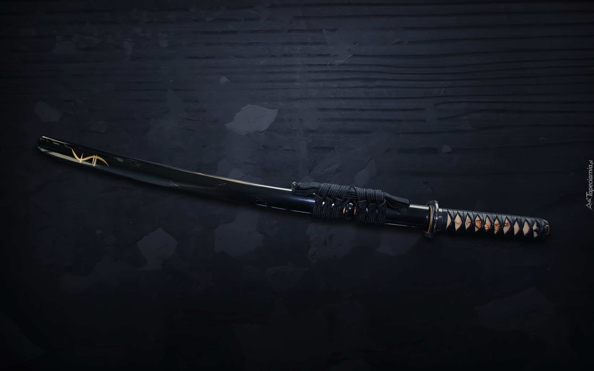 full black katana