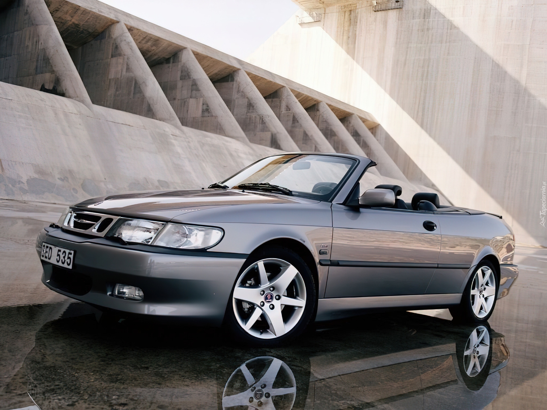 Srebrny Metalik, Saab 9-3, Cabrio