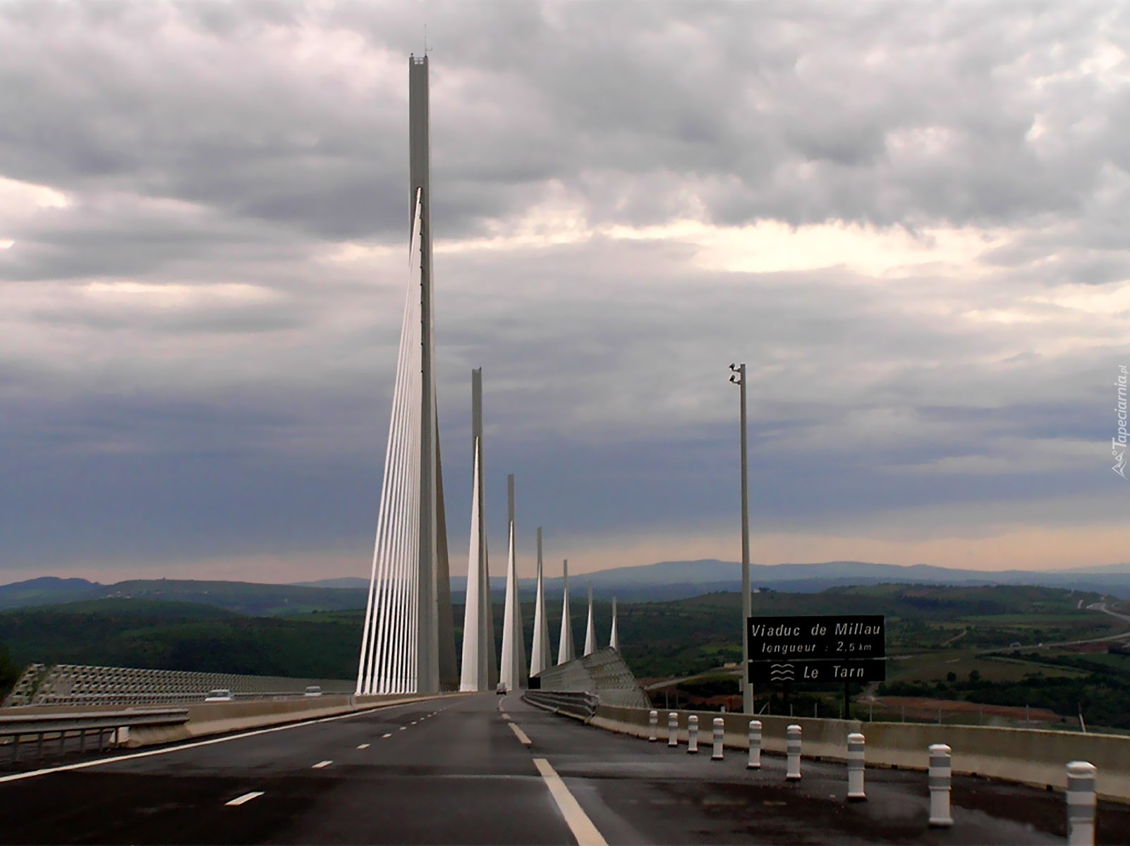 Francja, Wiadukt, Millau, Najwyższy ,Na, Świecie