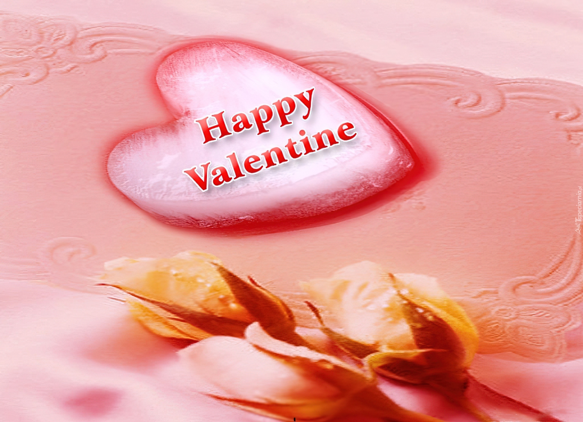 Serce, Happy, Valentine, Róże