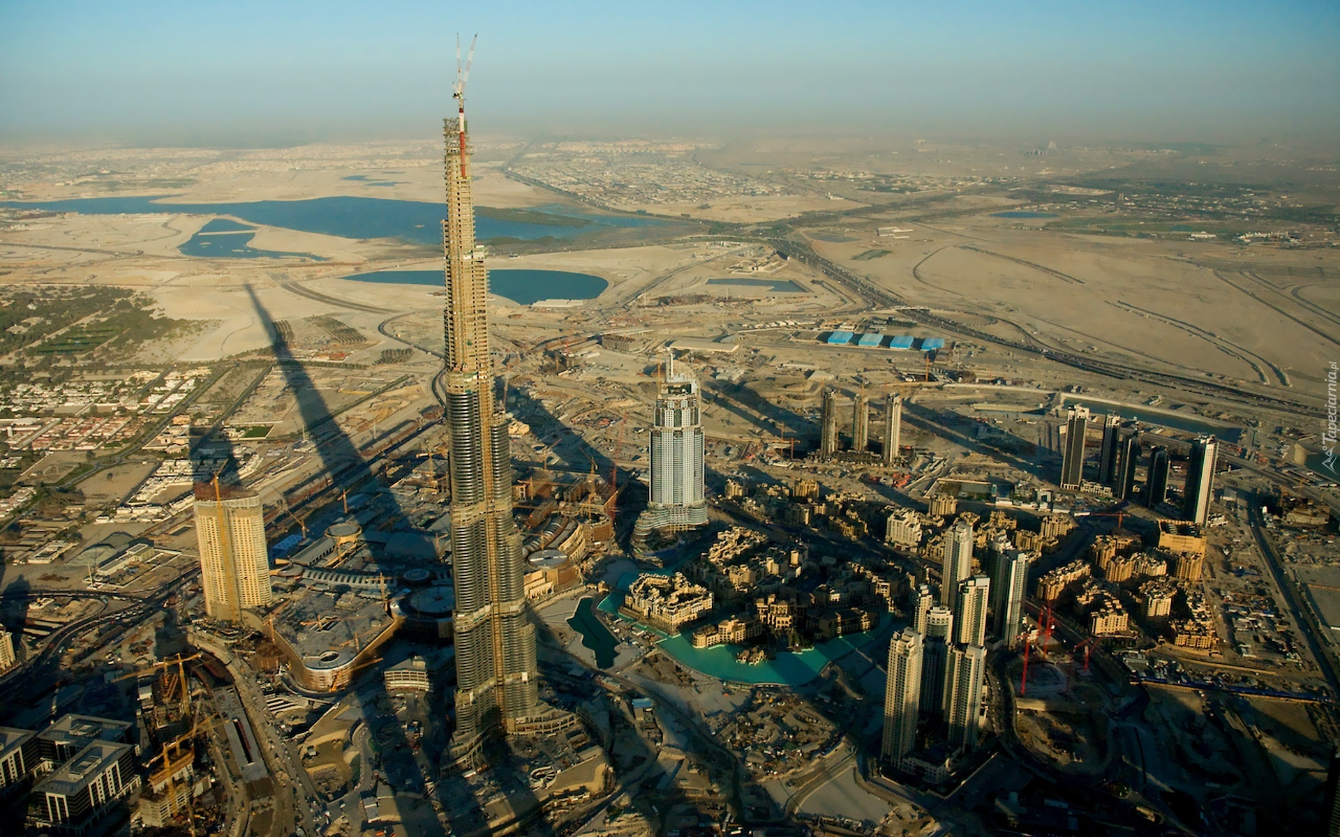 Dubaj, Burj Khalifa, Wieża, Dubaju, Cienie