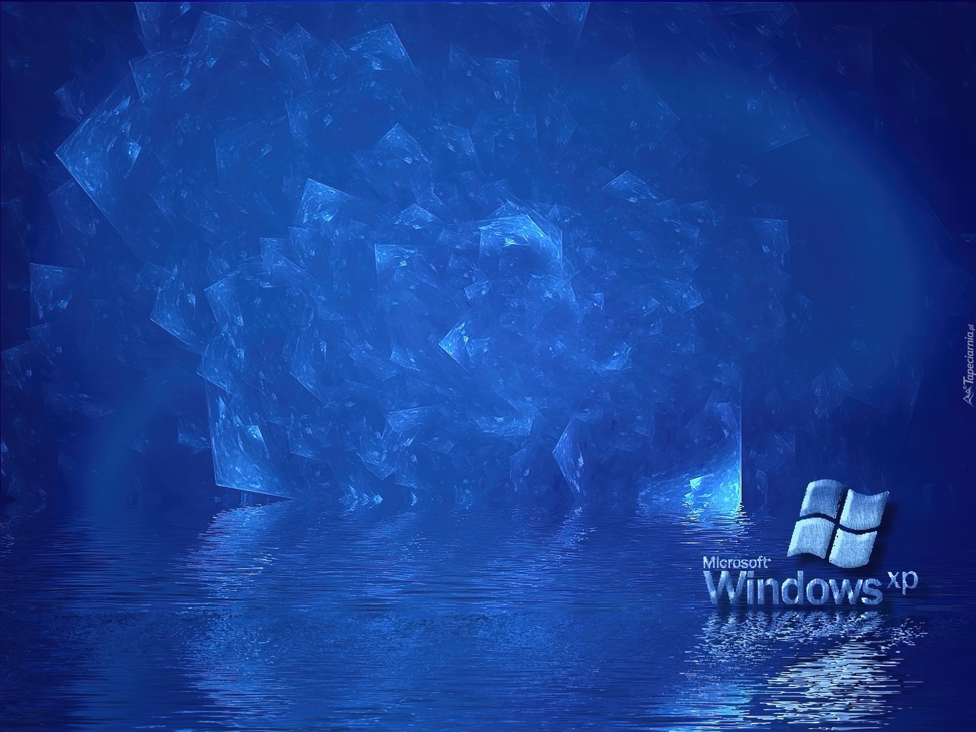 Niebieski, Windows, XP, Tafla, Wody