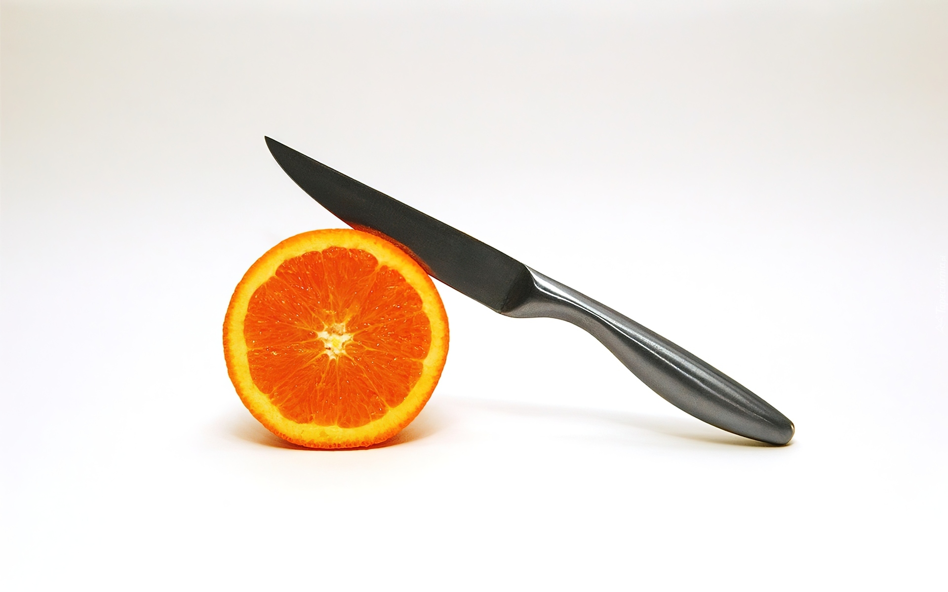 Pomarańcza, Przekrawana, Nożem