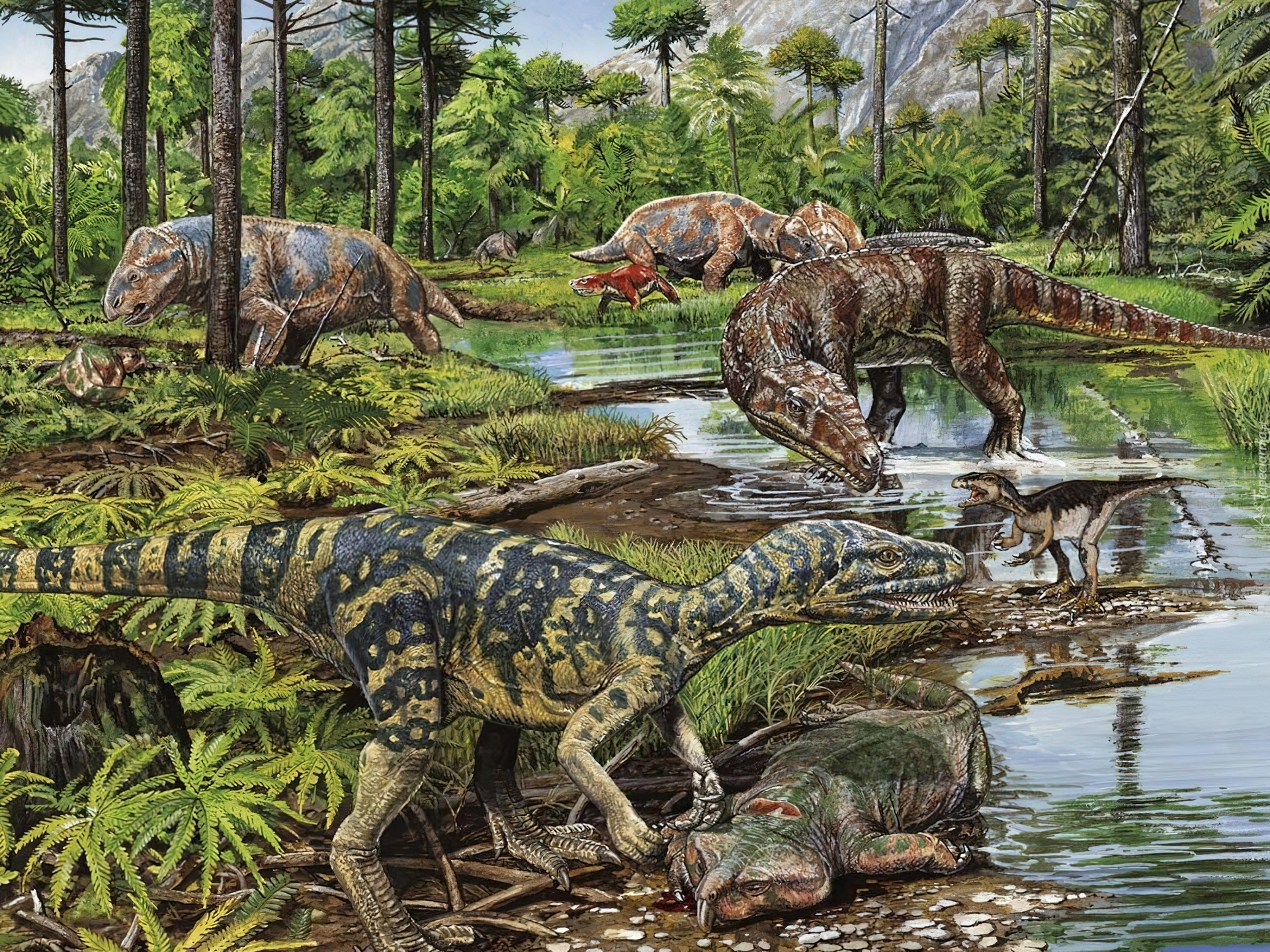 Динозавры жили миллионов лет назад. Триасовый период Триас. Мезозойская Эра Триасовый Юрский. Мезозой Триасовый период. Динозавры Триасового периода.