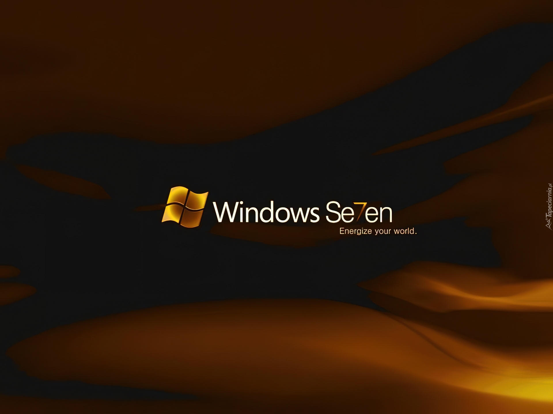 Złoto, Brązowe, Smugi, Windows, Seven