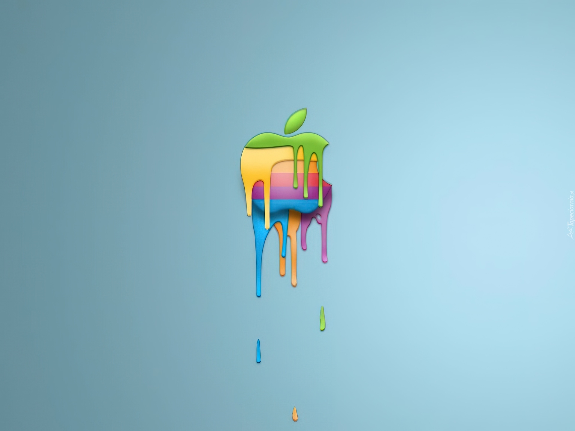Apple, Spływająca, Farba