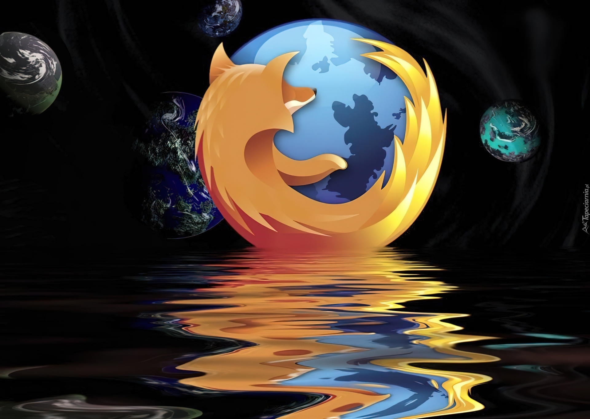 Firefox, Tafla, Wody