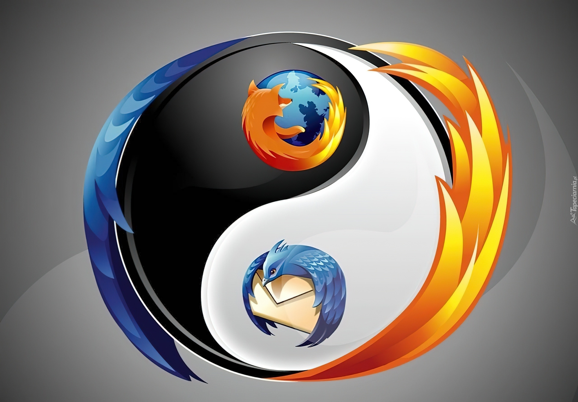 Fuzja, Logo, Firefox, Thunderbird