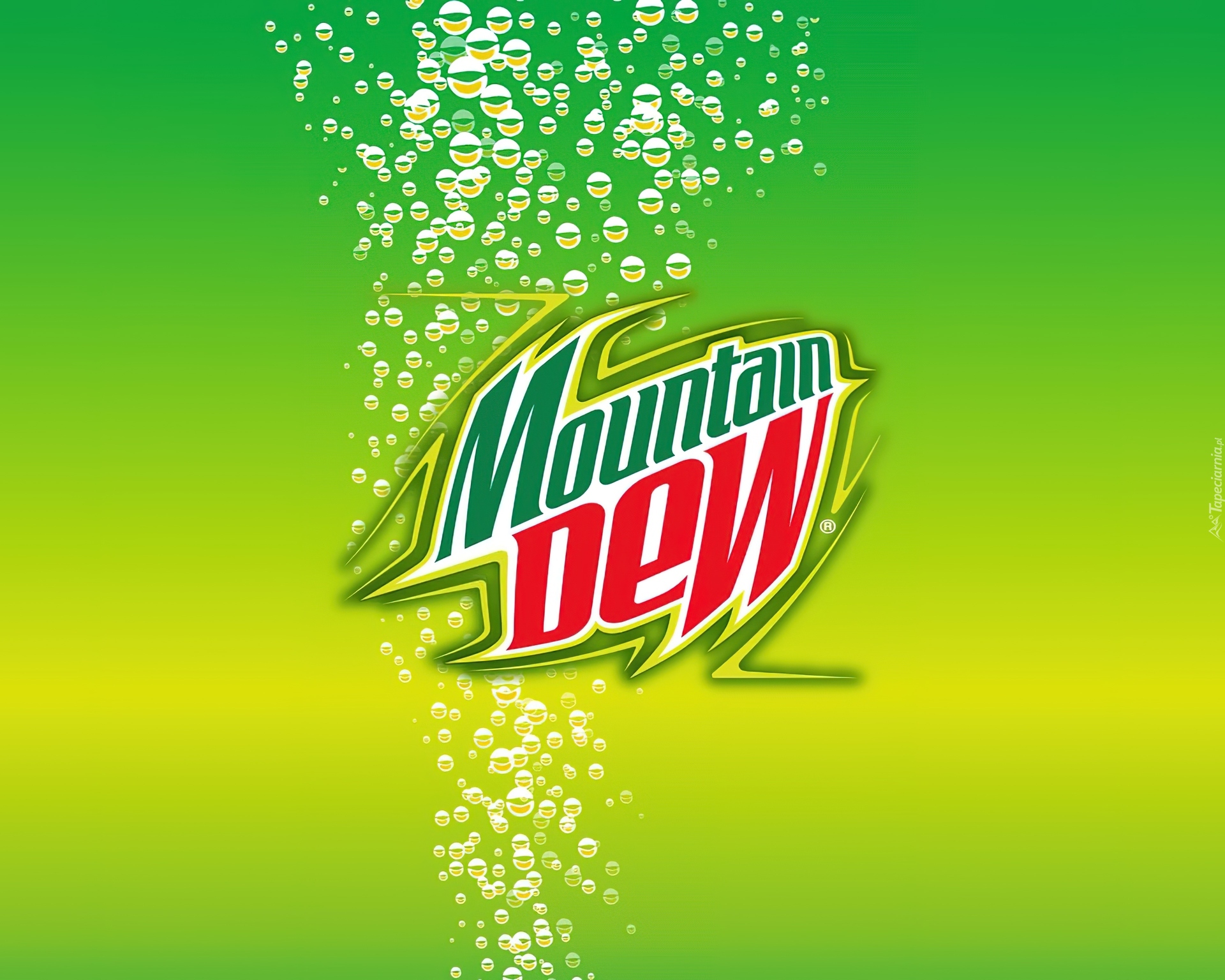 Logo, Mountain, Dew, Jasnozielone, Tło