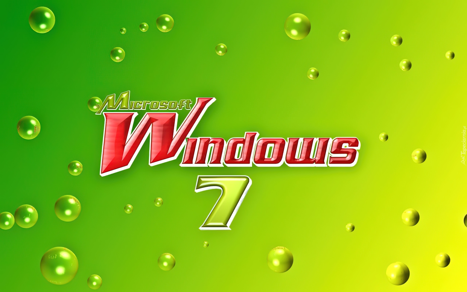 Windows, 7,Tło, Bąbelki