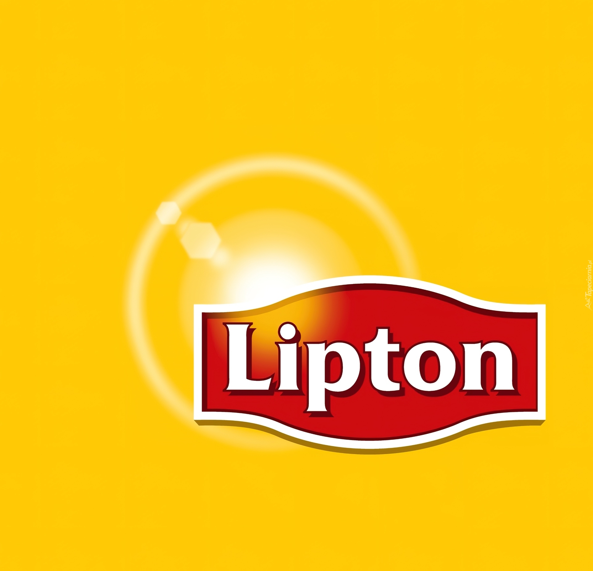 Logo, Lipton, Żółte, Tło