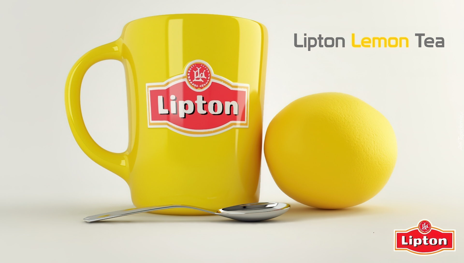 Lipton, Lemon, Tea, Kubek, Cytryna