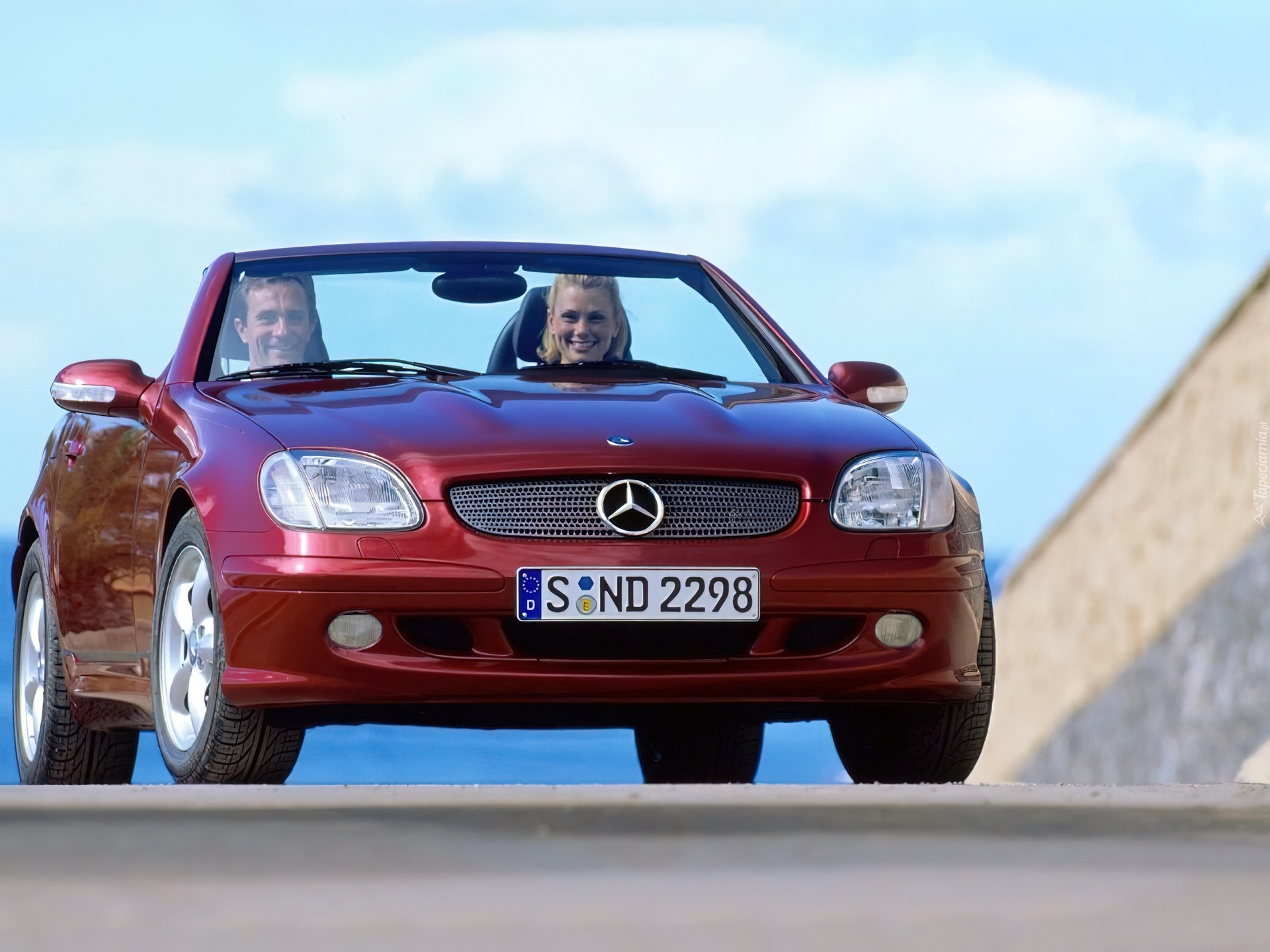 Mercedes, Bordowa, SLK