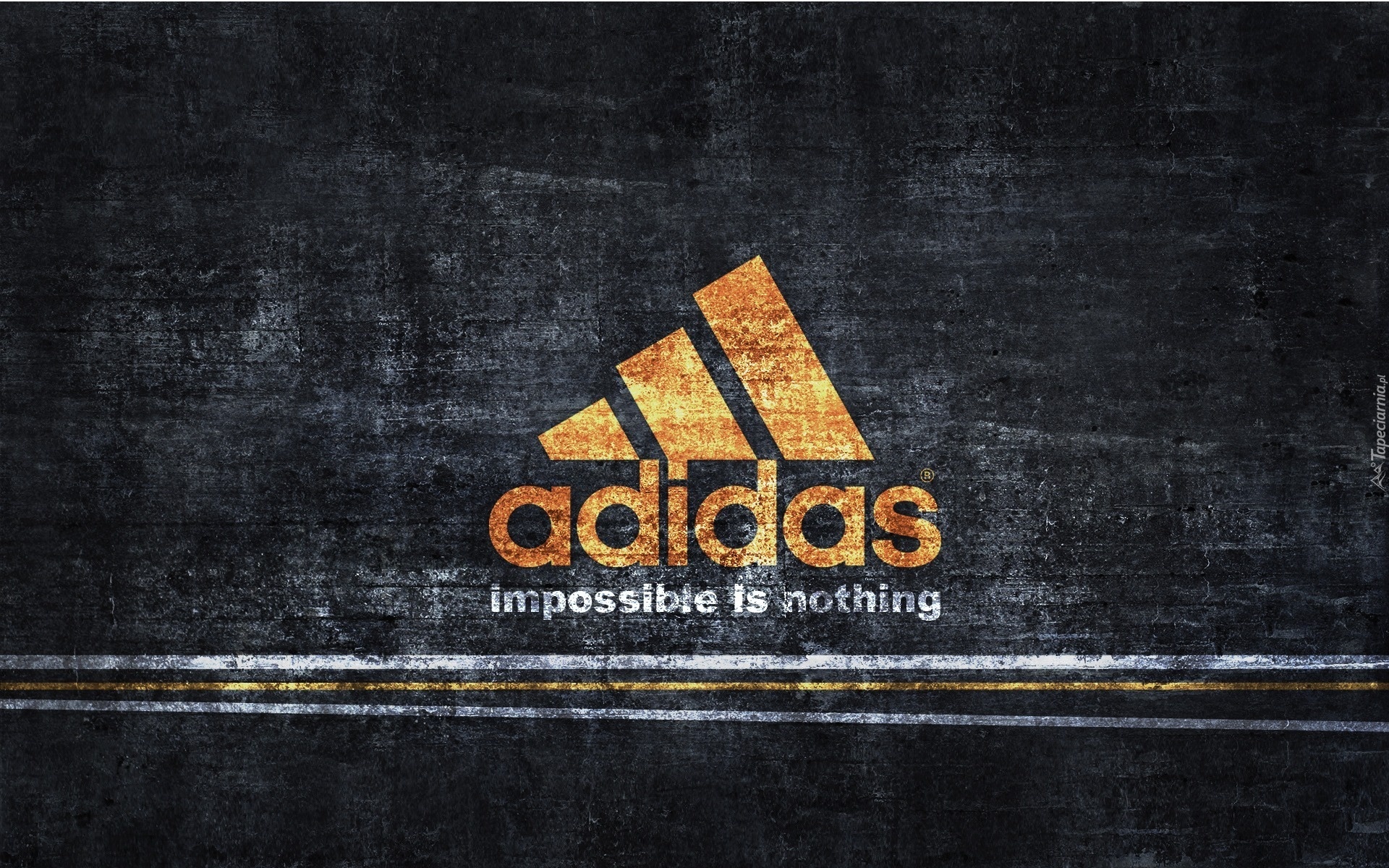 Żółte, Logo, Adidas