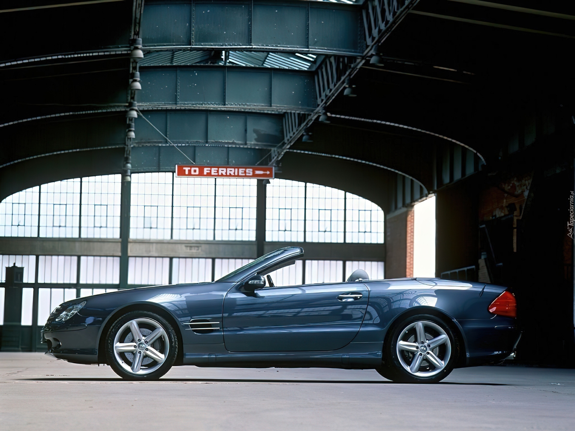 Niebieski, Mercedes, SL