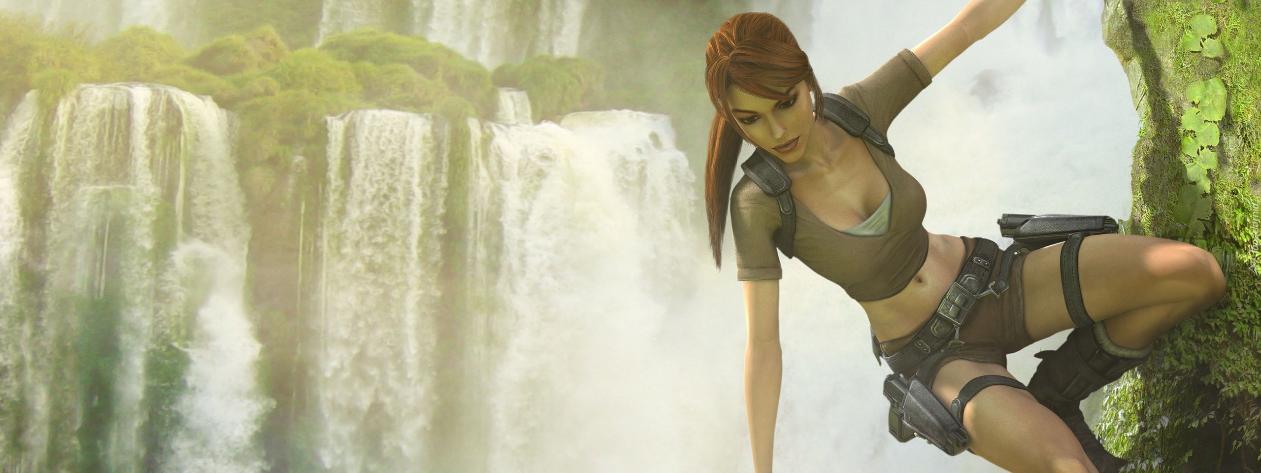 Skały, Wodospad, Tomb Raider