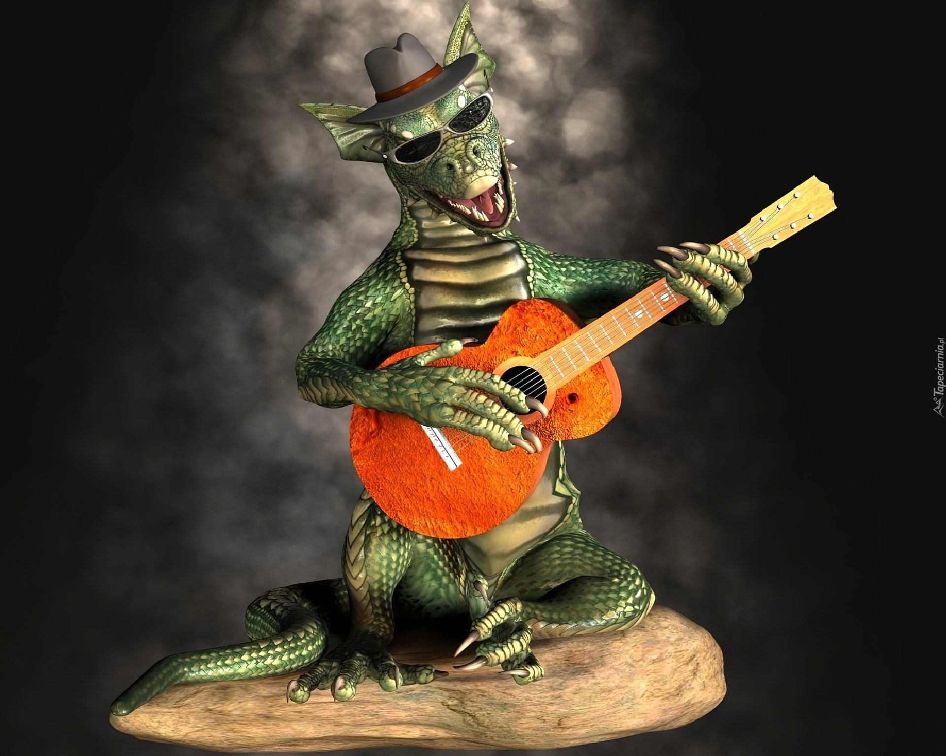 Smok, Kapelusz, Gitara