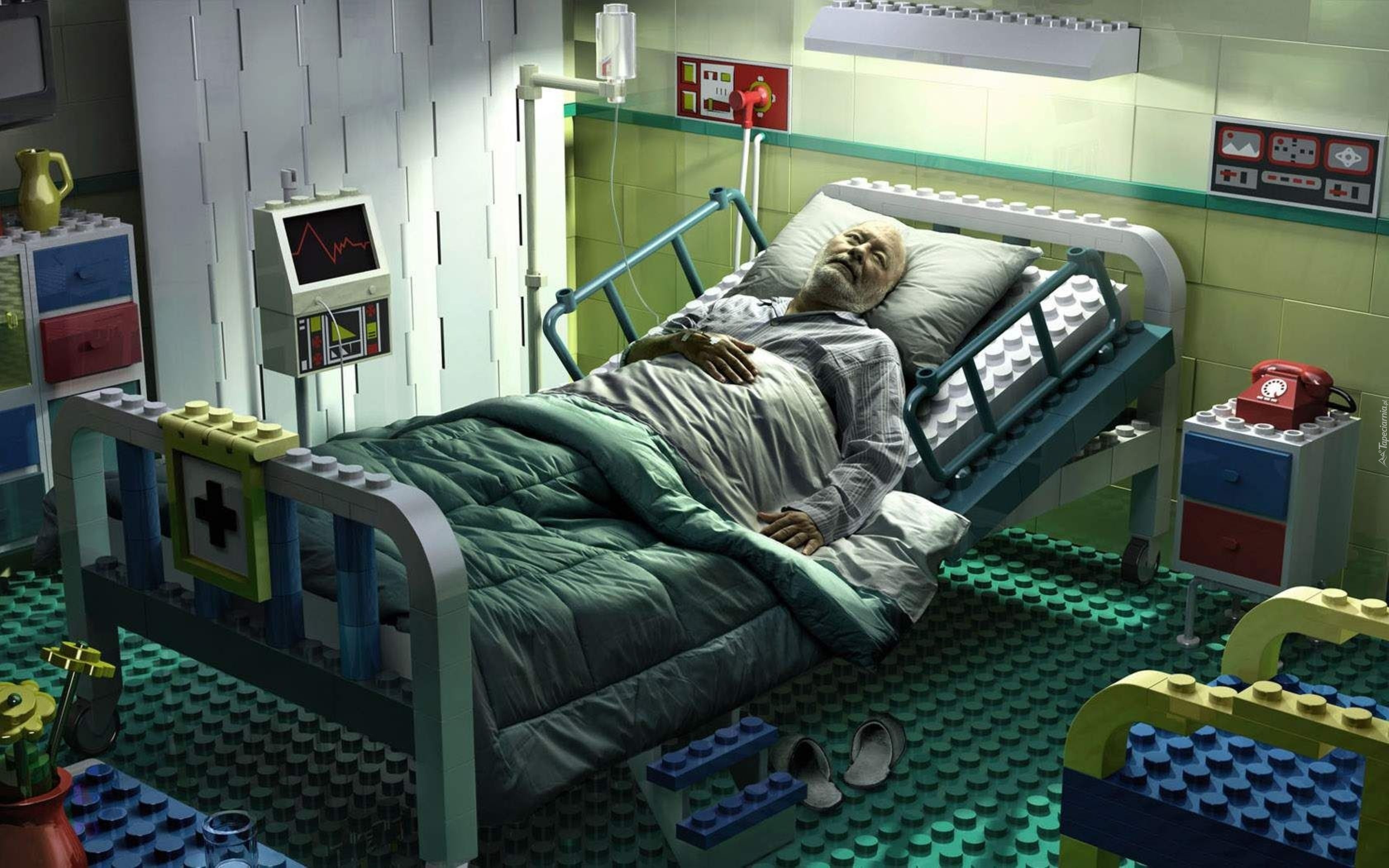 Szpital, Pacjent, Klocki, Lego