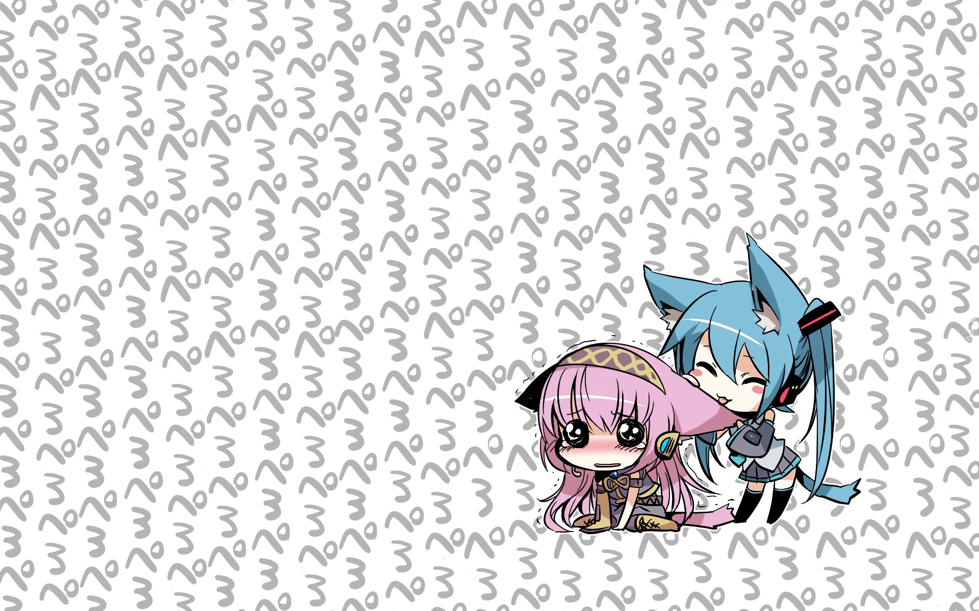 Chibi , Hatsune Miku, Megurine Luka