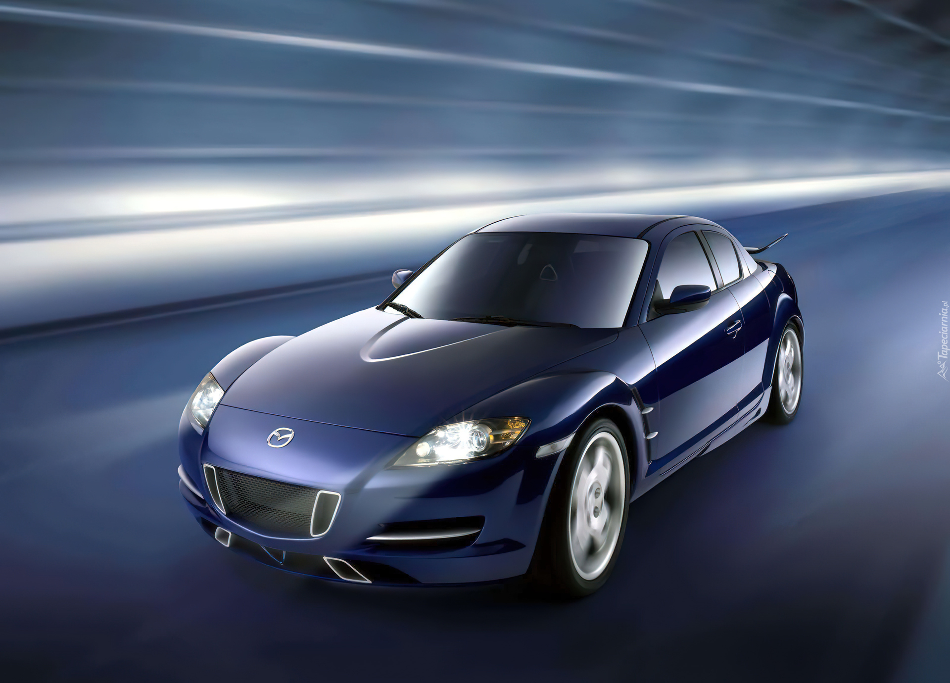 niebieska, Mazda RX8