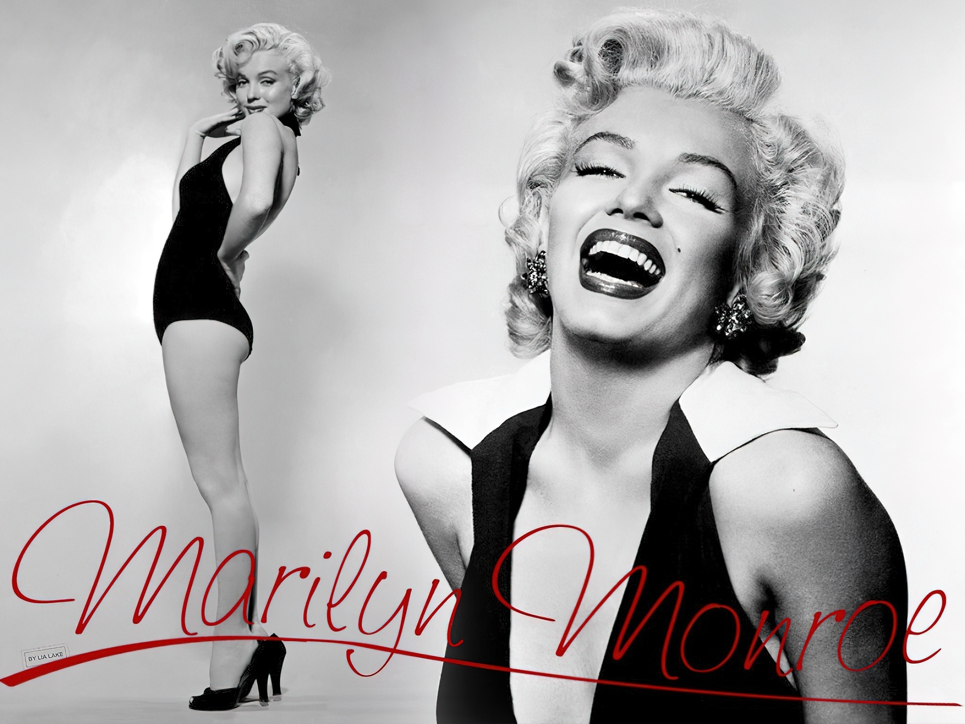 Roześmiana, Marilyn Monroe, Autograf