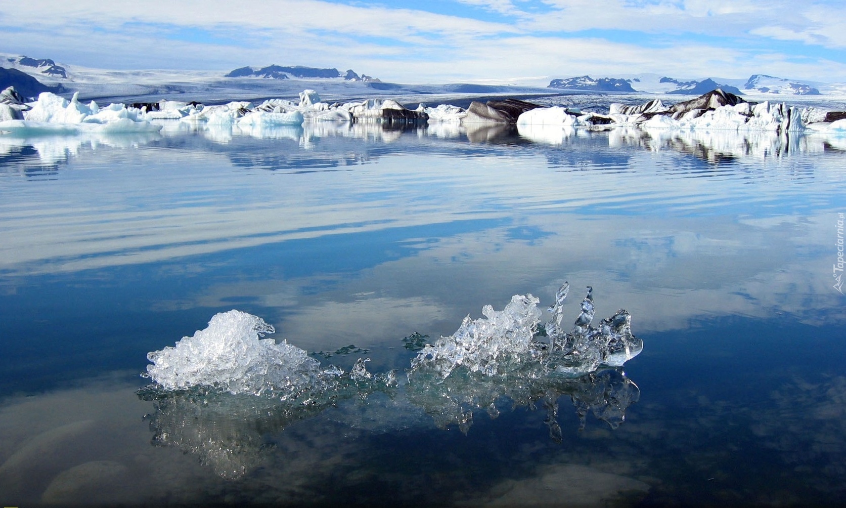 Jezioro, Jokulsarlon, Islandia