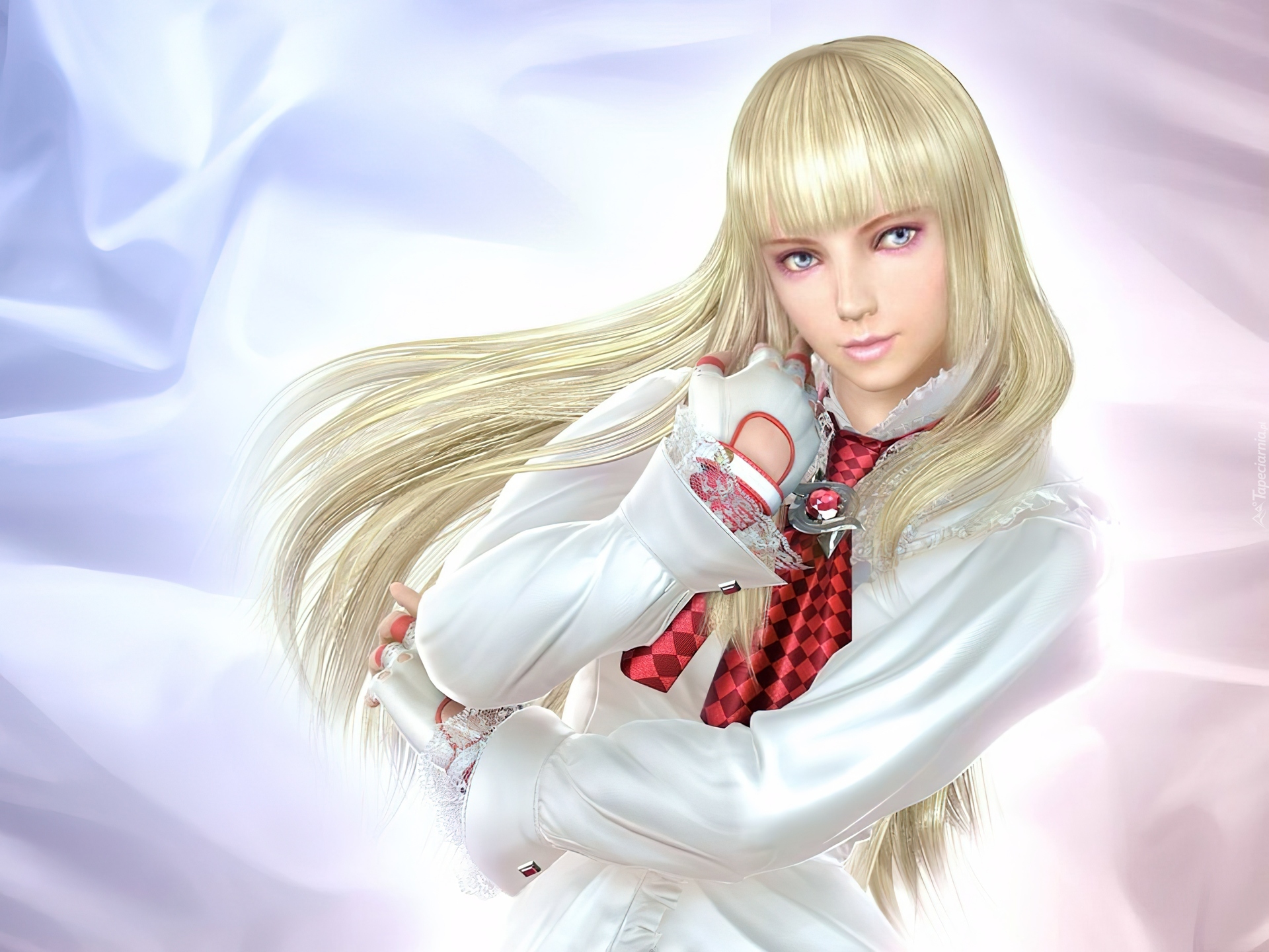 Tekken 5 Dark Resurrection, Emilie De Rochefort, Lili, Sukienka, Broszka, Rękawiczki, Blond