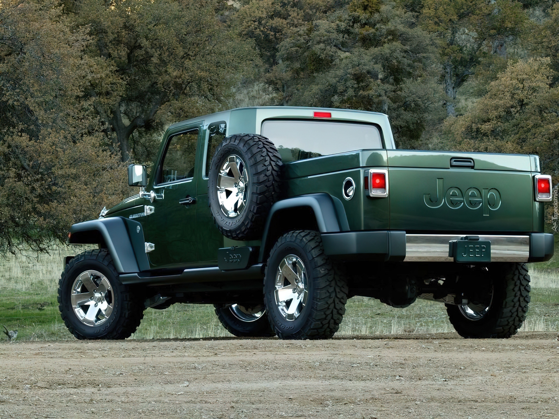 zielony, Jeep Wrangler