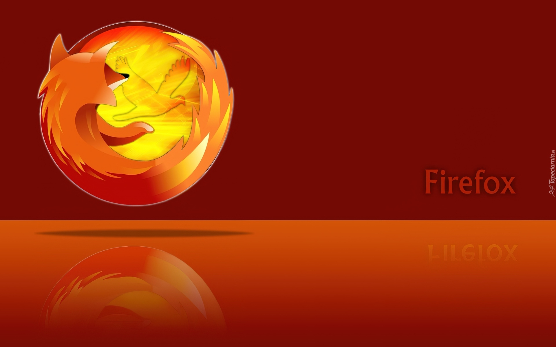 Pomarańczowe, Logo, Firefox