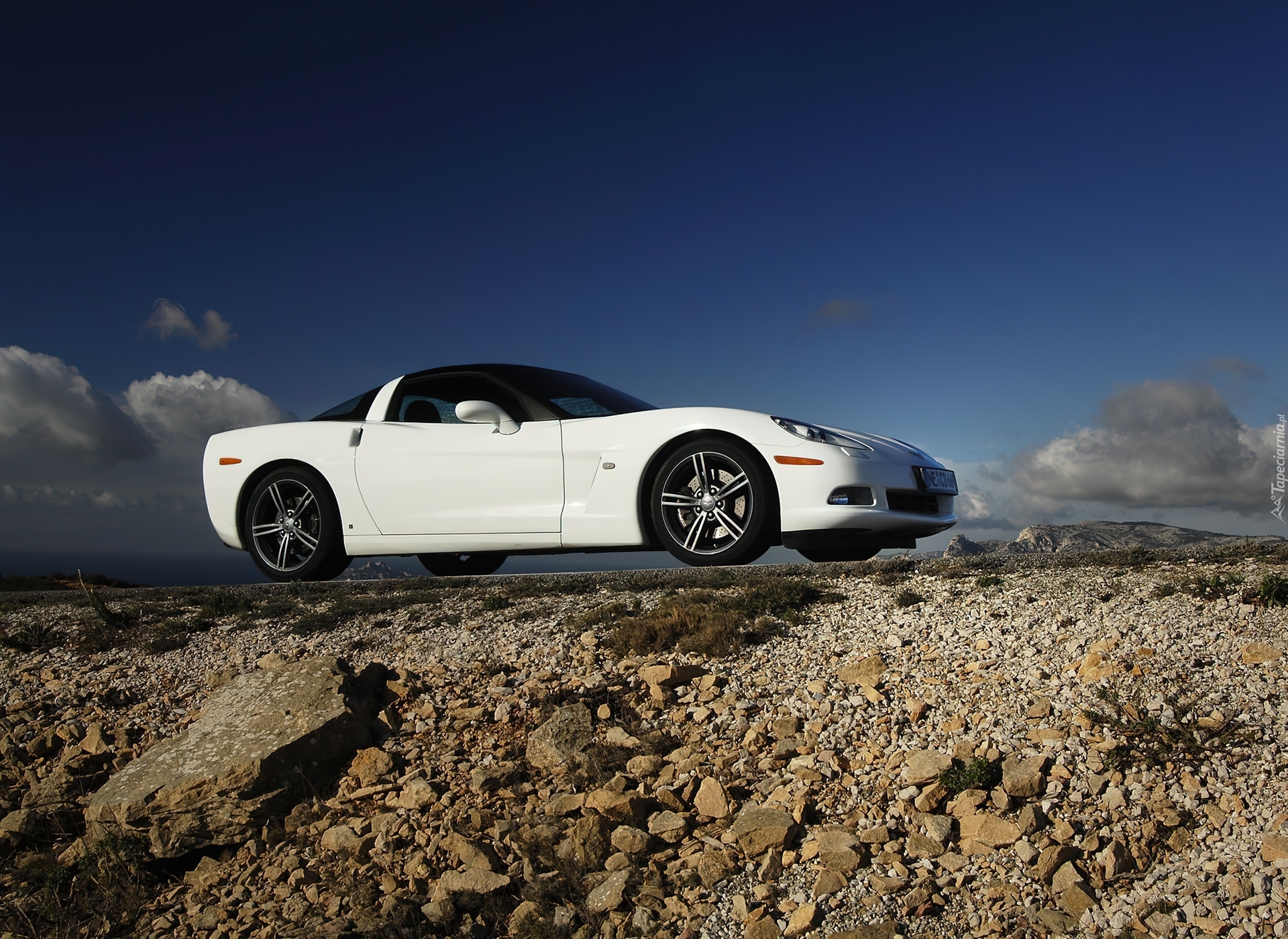 Chevrolet Corvette C6, Czarny, Dach