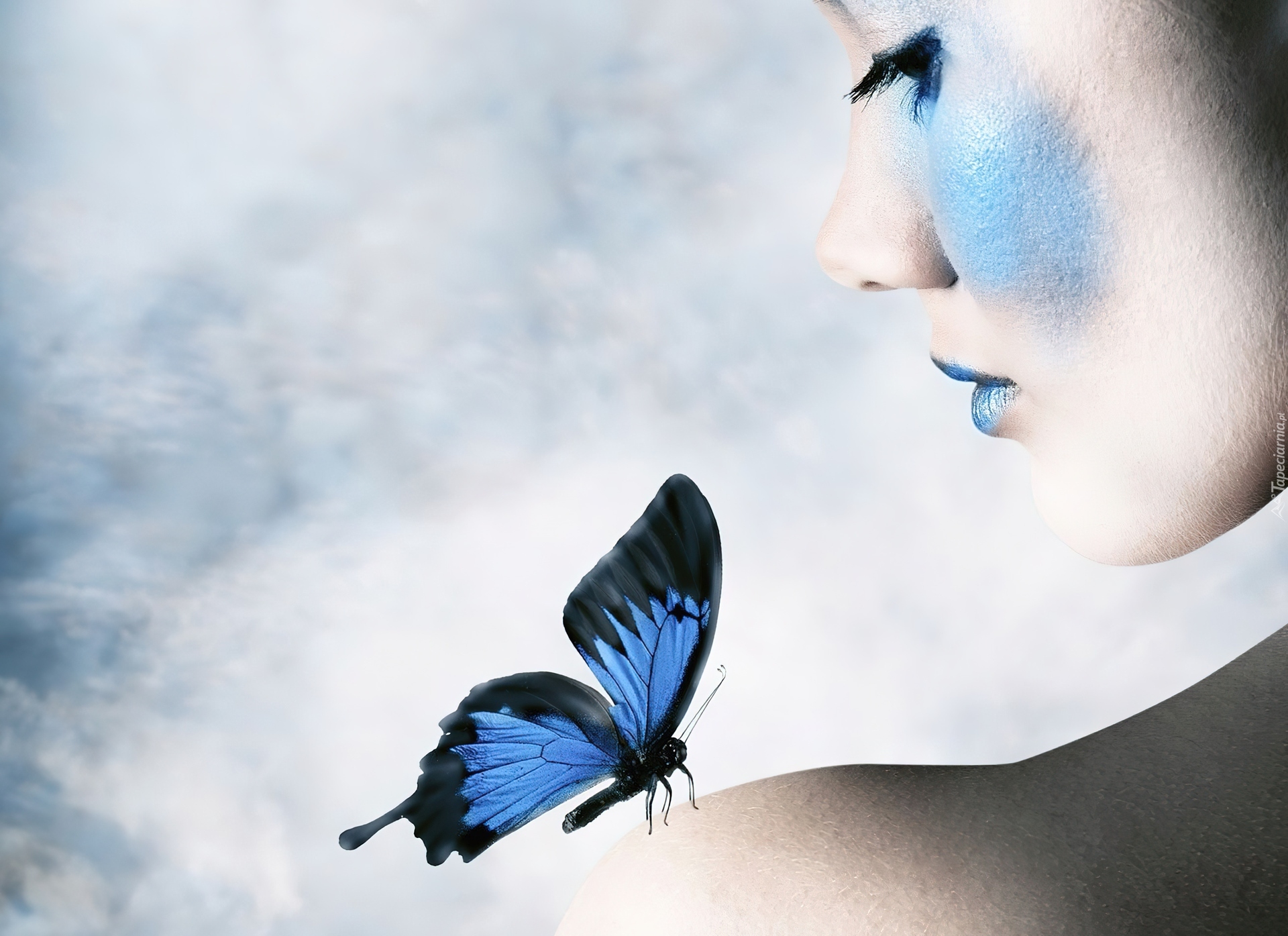 Аватарки с бабочками. Девушка-бабочка. Женщина бабочка. Синяя бабочка. Девушка с синими бабочками.