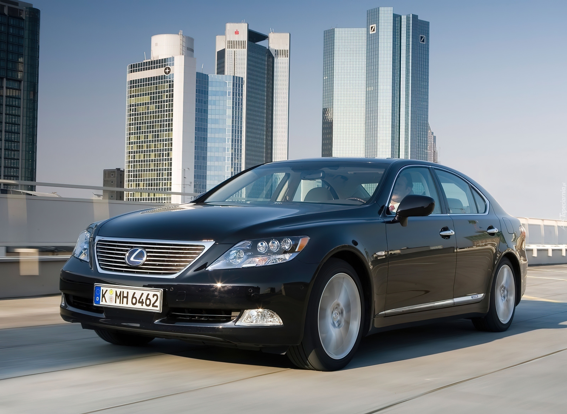 Czarny, Lexus LS 600H, Hybryda