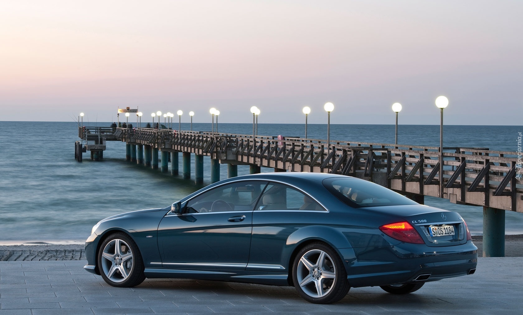 Granatowy, Mercedes CL 500