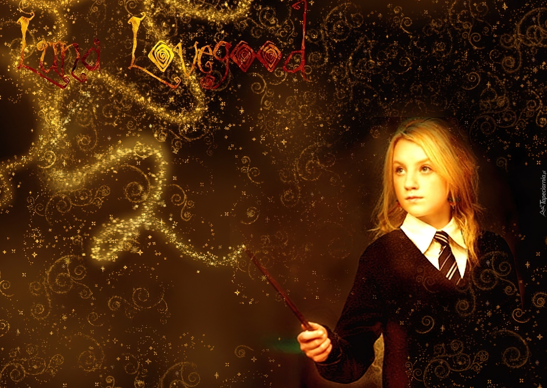 Luna Lovegood, Różdżka, Harry Potter
