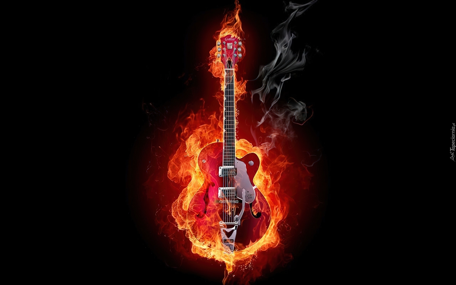 Płonąca, Gitara