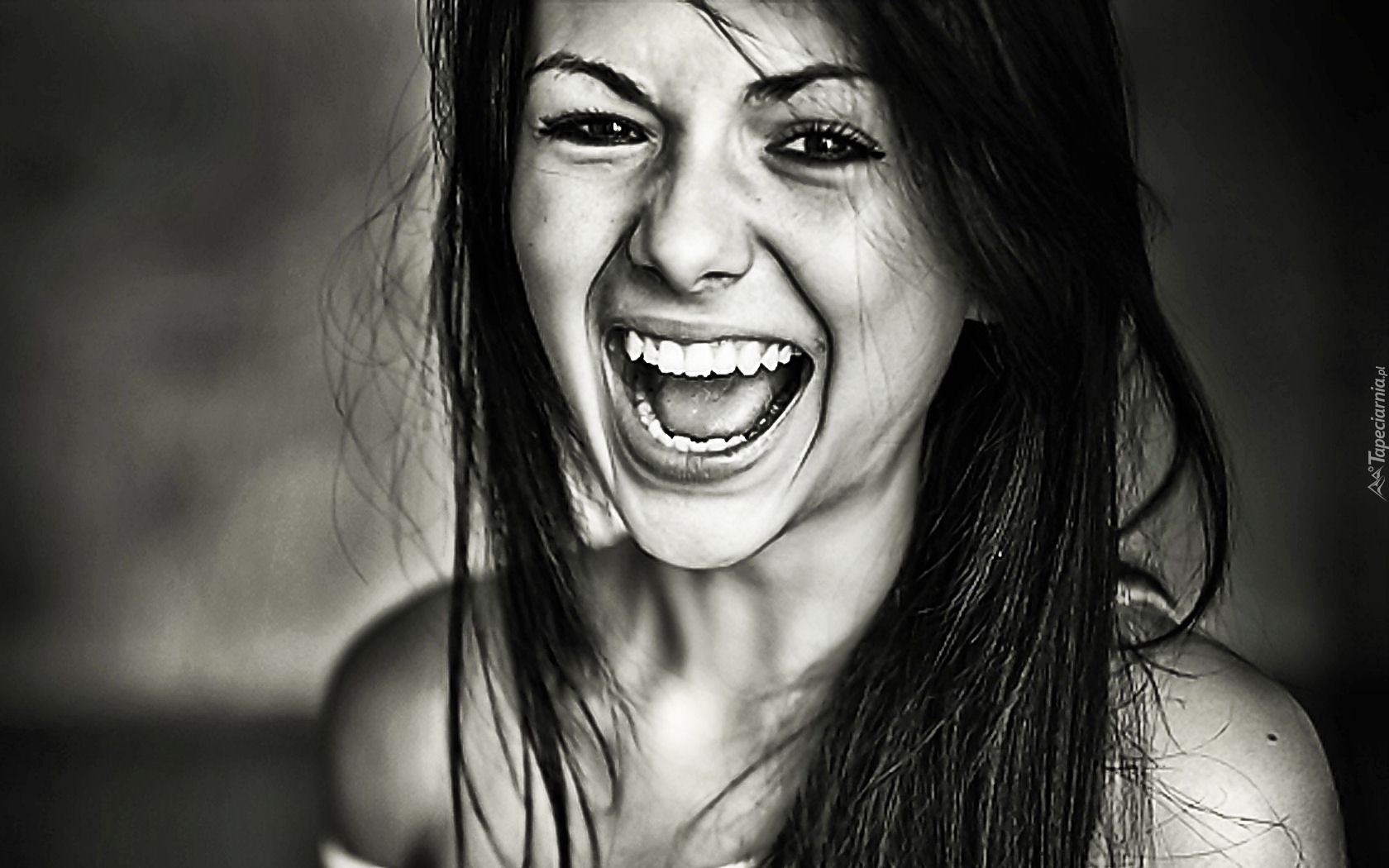 Kobieta, Portret, B&W