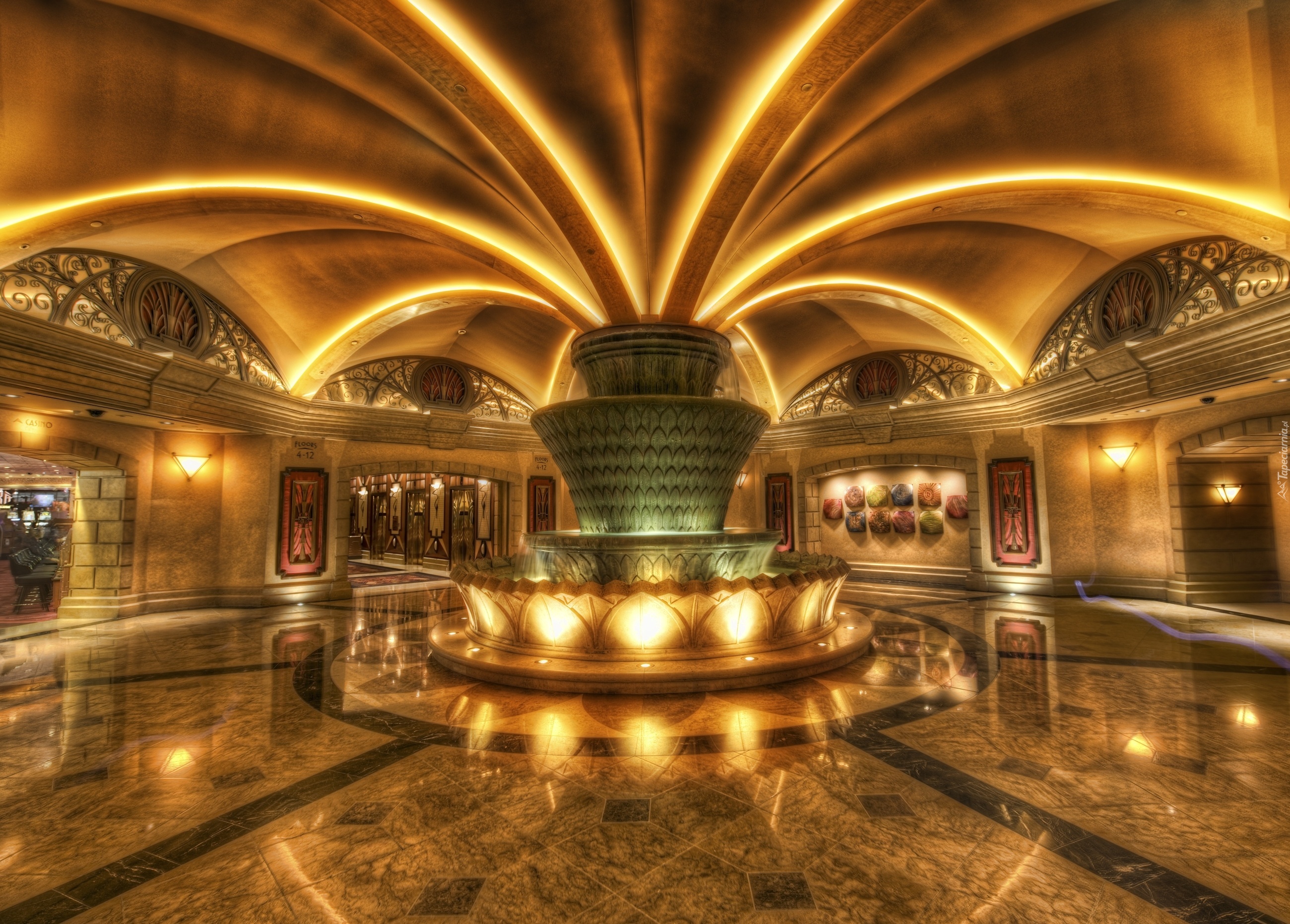 Wnętrze, Hotelu, MGM Grand, Las Vegas, USA
