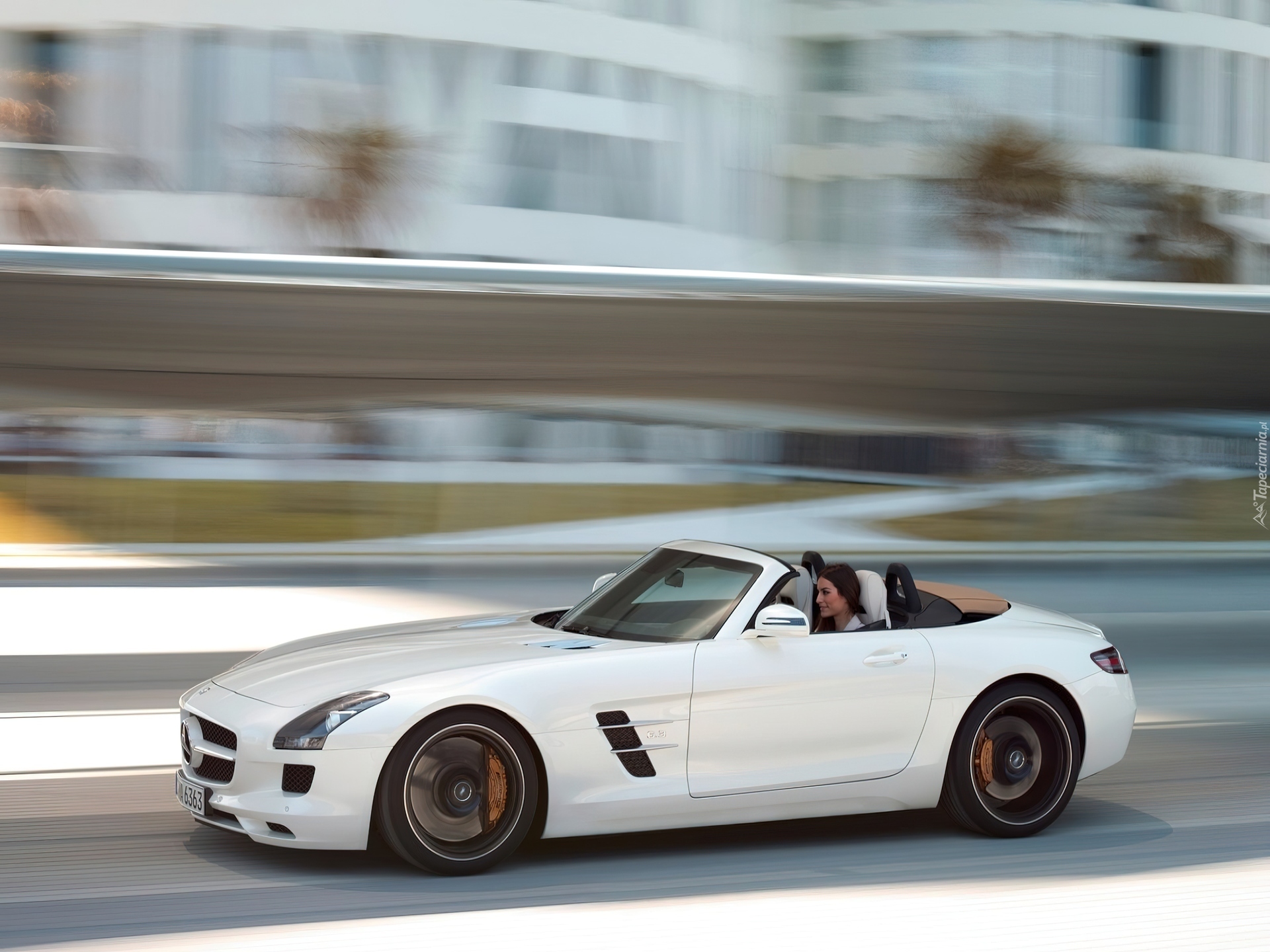 Mercedes-Benz SLS Roadster, AMG, Kobieta